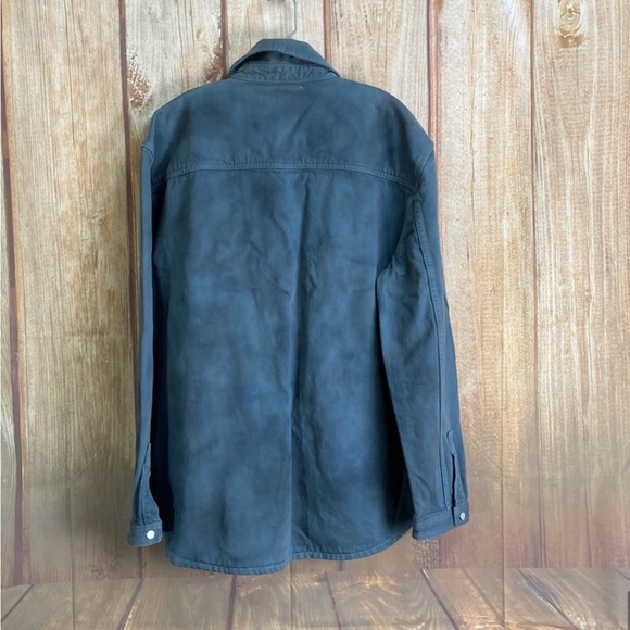 Hudson Long Sleeve Work Wear Shirt in Blu Marble Size Medium Men’s - Picture 4 of 10